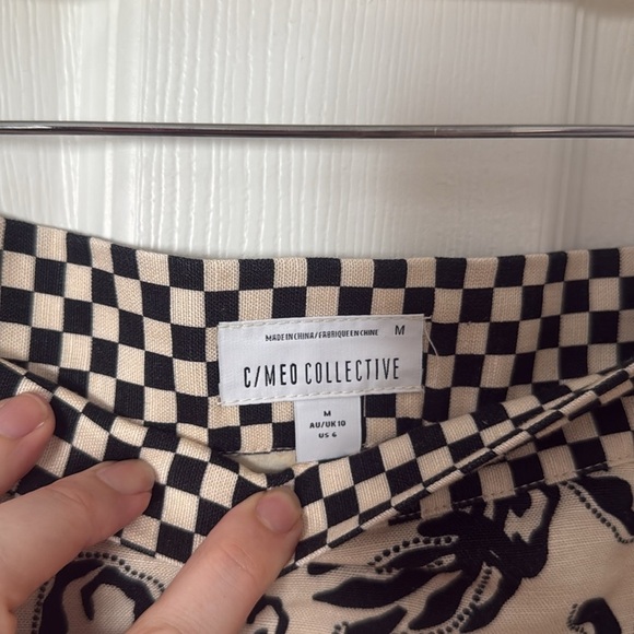 C/MEO Collective Black Midi Wrap Skirt size medium - Picture 2 of 3